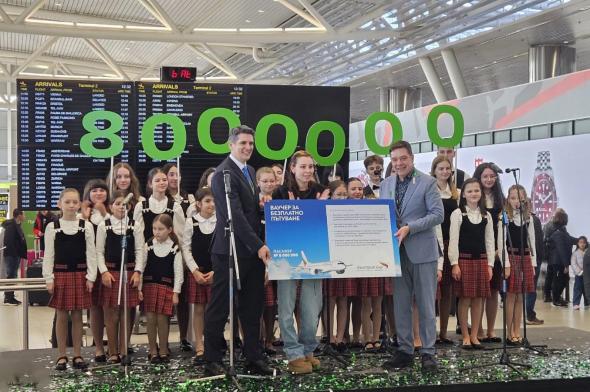 Bulgaria Air and Vasil Levski Airport – Sofia welcomed their 8 millionth passenger for 2025